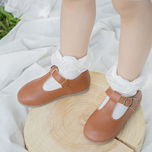 Toddler Girls Mary Jane Dress Shoes Ballet Bow Princess Dance Flats Casual Slip-on Wedding Party Back to School Shoes for Kids4