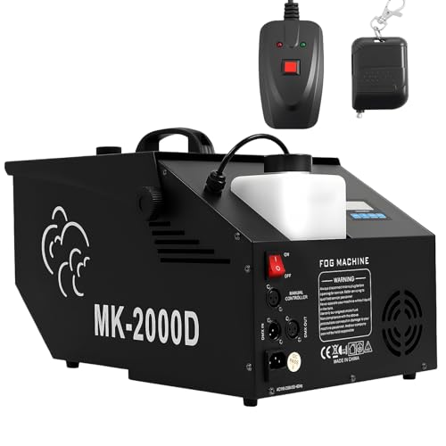 Low Lying Fog Machine, 1200W DMX Ground Dry Ice Machine, 110V 5000CFM Iron...