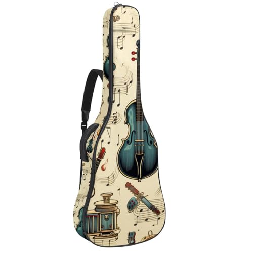 Housse guitare acoustique souple 109 cm Oxford pour éviter la pluie et la poussière
