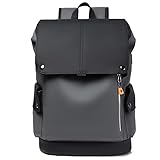 FUNSEED Sac à dos pour homme, grande capacité, imperméable, pour ordinateur portable, sac à dos à bandoulière pour le travail, les voyages d'affaires, Gris Drak, Large, Tendance