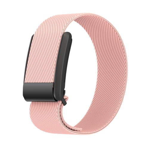 Dado Nylon Replacement Band Compatible with Whoop 4.0 Band | 3.0 Stylish & Affordable Replacement Strap | Comfortable & Easy to Use Wristband (Light Pink)