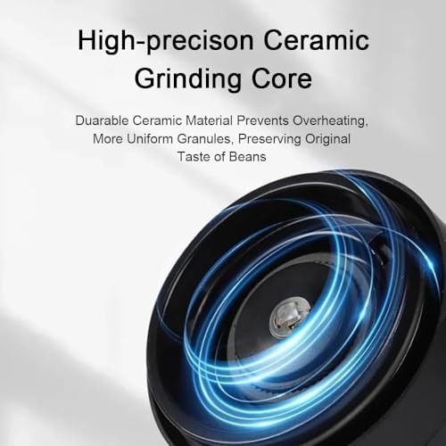 Portable Burr Coffee Grinder, Small Cordless Electric Bur Grinder, 40 Adjustable Settings, 1800mAh Coffee Bean Grinder with Conical Ceramic Burr, for Travel, Camping, Office, Espresso - Image 2
