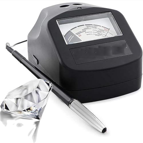 GYQSSD High Precision Jewelry Diamond Tester, Gem Diamond Detector with Assisted Thermal Calibration (ATC), Can Distinguish 16 Kinds of Gemstones, for Jewelry Shop