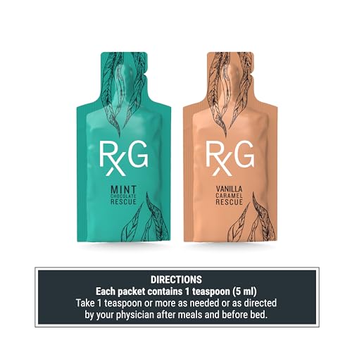 Image of REFLUX GOURMET Natural Heartburn Acid Reflux Relief Support Supplement for GERD, LPR, Indigestion, Aid for Intermittent Fasting, Alginate Therapy, Single Serve 25 Pack, Mint Chocolate /Vanilla Caramel