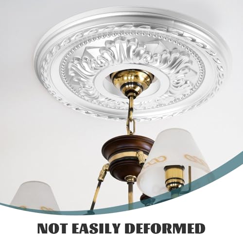 Disco decorativo de PU con acabado texturizado para techos de salones 4
