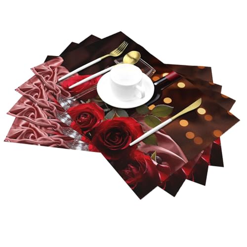 Sets de table en vinyle PVC lavables pour éliminer les taches sur votre table