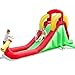 Costzon Inflatable Water Slide, Climb and Slide Bouncer for Kids Without Blower