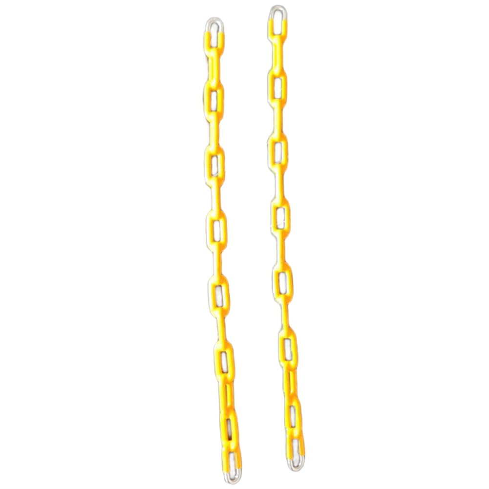 NONDK 2pcs Tree Swing Plastisol Coated Swing Chain Chain for Outdoor Swings for Children Rope Swing