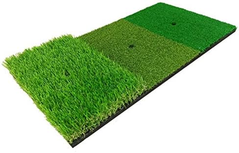 3060cm Golf Practice Mat Artificial Lawn Nylon Grass Rubber Pad Backyard Outdoor Golf Hitting Mat Durable Training Pad Easy to Carry Golf Bag for The Driving Range (Color : Black)