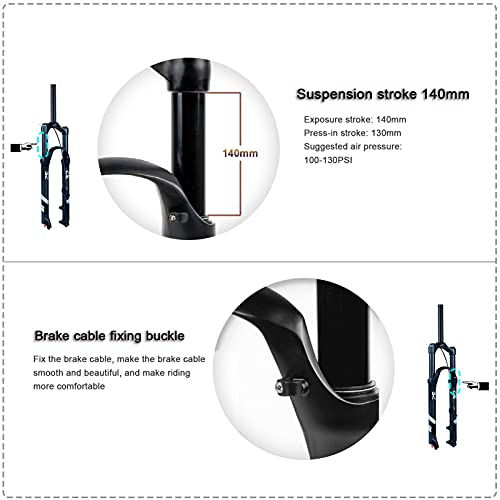 Fourche VTT suspension air pour supprimer les vibrations mains - 5