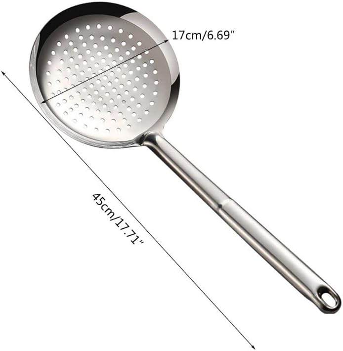 ホームレストランのキッチンヌードル餃子のための長いハンドルのスロットのスキマースプーンステンレス鋼のストレーナースクープ