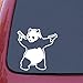Shooting Panda - Car Vinyl Decal Sticker - WHITE - (5.75