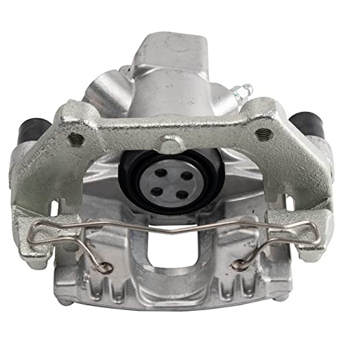 Image of TRQ Rear Driver and Passenger Side Brake Caliper Set Caliper Brackets Hardware Compatible with 04-06 Mini Cooper, 07-08 Mini Cooper Convertible, 03 from 4-01-03 Production Date