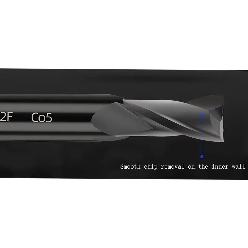 Durable Double-Edged Milling Cutter Combination - Black-Coated Carbide - Suitable for Steel, Forged Steel, Hardened Steel, Copper, Alloys and Materials (3PCS 10*10*22*72-2F)
