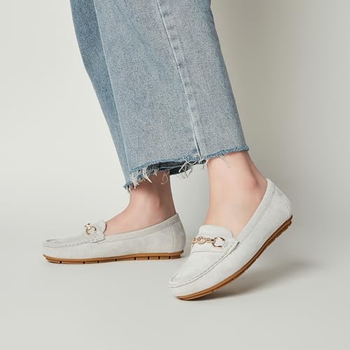 Image of Women's Business Loafers Work Casual Flats Shoes Lightweight Penny PU Leather Slip On Walking Shoes
