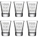 Personalized Set of 6 Shot Glasses (1.5oz) Free Engraving Groomsman and Bridesmaid Gift