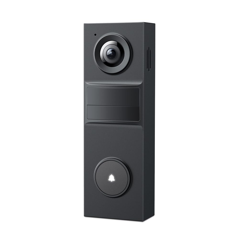 Tapo D205 - Timbre inalámbrico con batería de 2K 3 MP, sin Tarifa mensual, 160° FOV Ultra Ancho, Timbre de Video inalámbrico, Audio de 2 vías, detección de IA TP-Link, batería de 180 días, IP54
