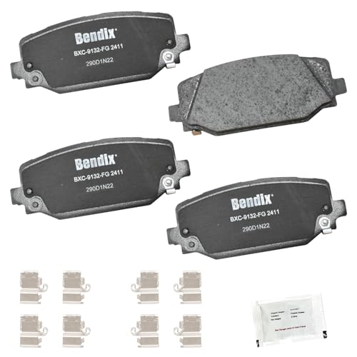 Image of Bendix Priority1 CFC2411 Ceramic Rear Brake Pads for Jeep Grand Cherokee 2024-2023, Grand Cherokee L 2024-2021
