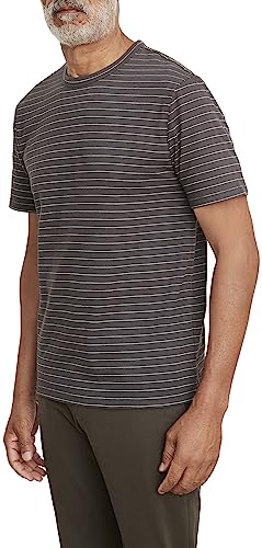 Vince Men's Garment Dye Fleck Stripe S/S Crew2