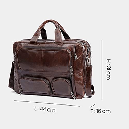 SIDUFHAOPKLL Men's Bags Briefcase Business Laptop Document Organizer Tote Handbag Messenger Strap Purse image 3
