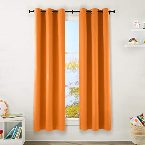Amazon Basics Kids Room Darkening Blackout Window Curtain Set with Grommets - 42