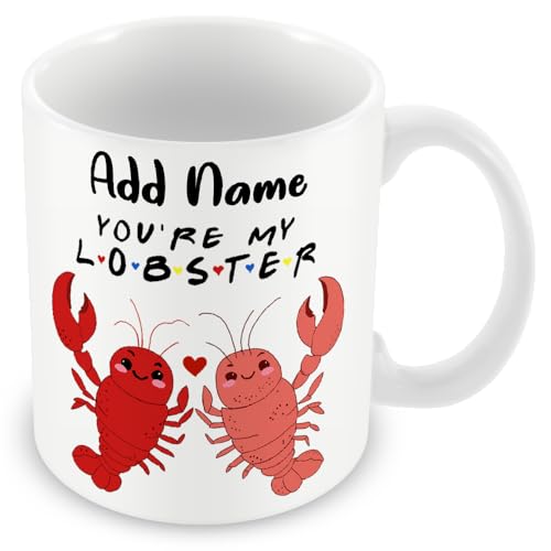 MUGGZ - Personalised - Mug - You're My Lobster - Couples in Love – Custom Funny Coffee Mug – Unique Gift for Friends & Family