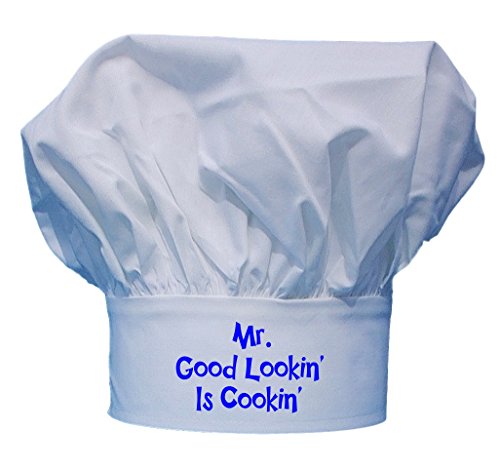 Chef Hats Mr. Good Lookin' is Cookin', Funny White Toques for Men