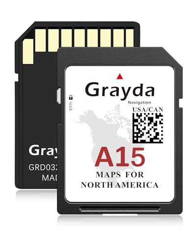 Grayda 2025 A15 Navigation SD Card for Ford & Lincoln – Latest GPS Map Update, Compatible with F150, Explorer, Fusion, Expedition, Escape, Edge, MKC, MKZ, MKX – USA & Canada Sync Navigation System