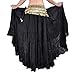 BellyLady Womens Belly Dance 8 Yard Skirt Vogue Bohemia Skirt Gypsy Maxi Skirt-Black