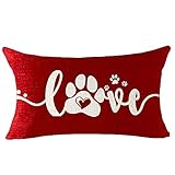 Quote Queen's designer May You Live All The Days of Your Life in Love Cotton Linen Decorative Throw Lumbar Waist Pillow Case Cushion Cover Rectangle 12 X 20 Inches（P）