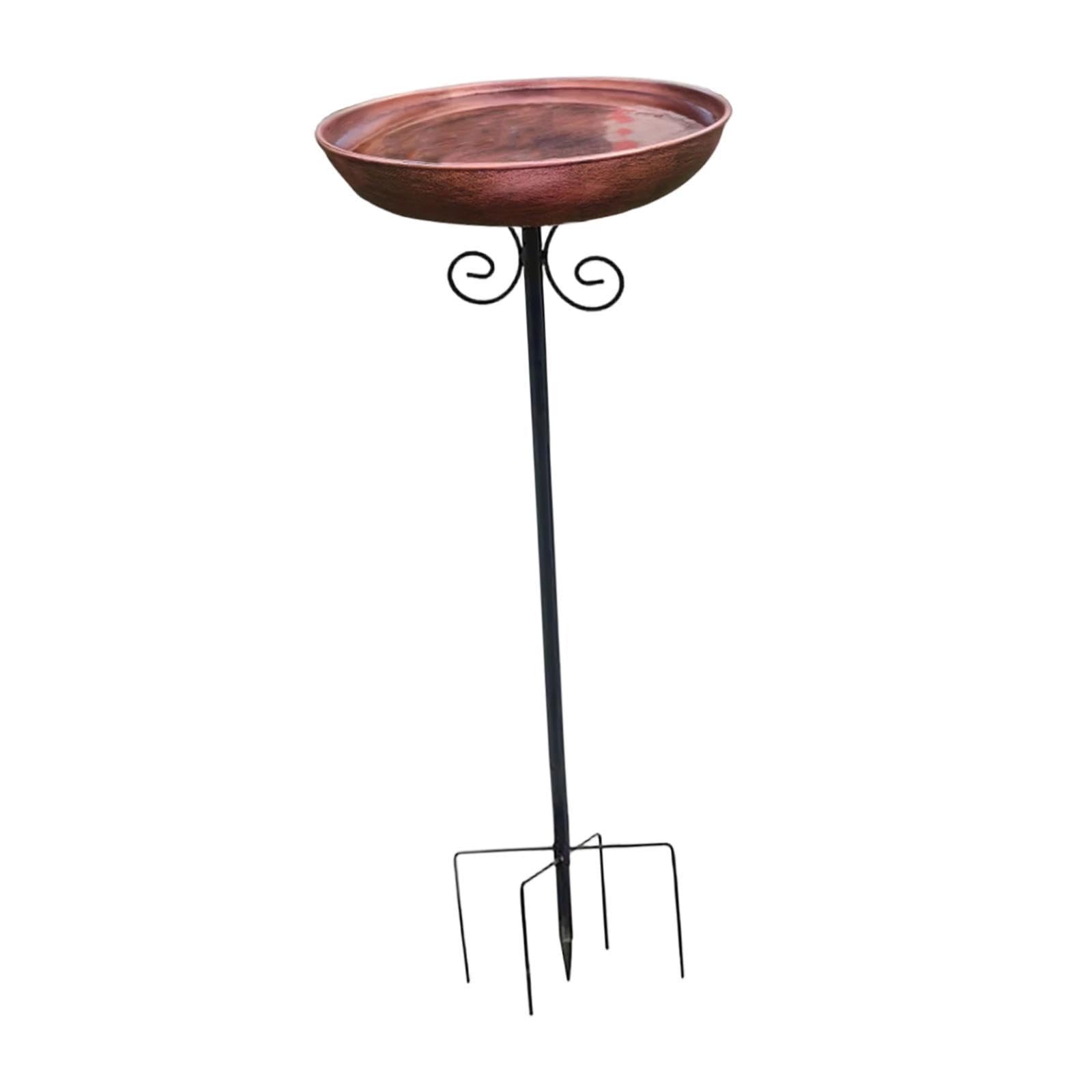 Sharplace Bebedero de Hierro para Pájaros con Base de 5 Patas. Ideal para Jardín, Patio O Cerca. También Sirve como Comedero/Bebedero para Aves Silvestres. Perf