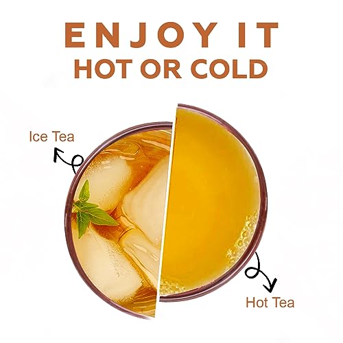 Image of CHAYAM Creme Brulee Black Teabags | Vanilla Caramel Blend with Hazelnut & Cocoa Nibs | 20 Pyramid Tea Bags | Indulgent Dessert Tea | Zero Calorie & No Added Sugar | 100% Natural