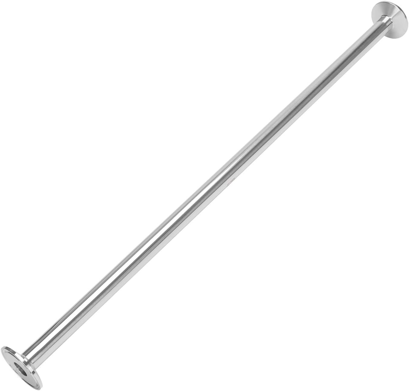 DERNORD Sanitary Tri Clamp Spool Tube, Stainless Steel 304, 1.5 inch Tri Clamp, 3/4 inch Tube OD, 24 Inch Length