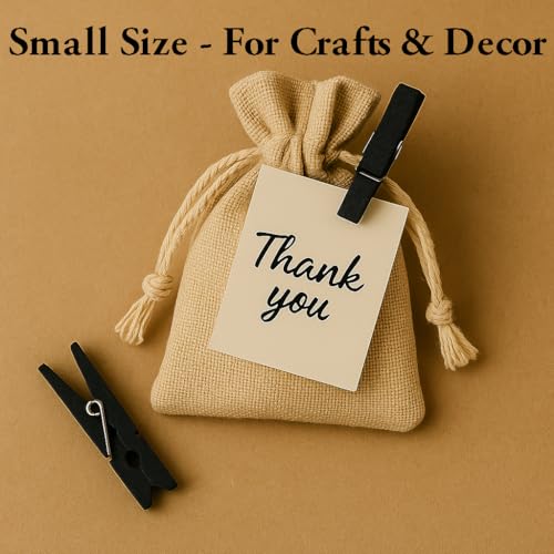 LWR CRAFTS Wooden Small Clothespins 1-7/8" 4.8cm 50 Pieces Per Pack (Black) - Image 14