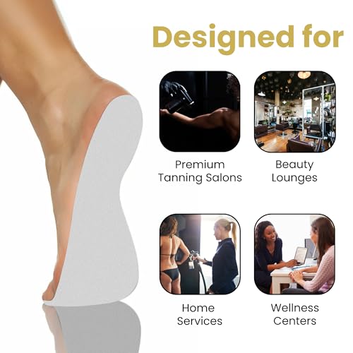 STICKONFEET Premium Feet Pads for Spray Tanning – Disposable Spray Tan Feet Pads – Hygienic and Easy-to-Use Foot Protectors Designed for Salons and Mobile Spray Tanning Professionals - 60 Pairs