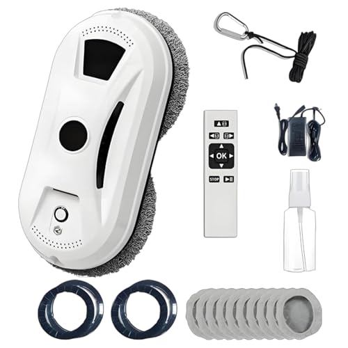 YipuVR Automatic Smart Window Cleaning Robot Inside/Outside with 2800Pa Suction Edge Detection & Anti-Drop Protection Automatic Window Cleaning Robot for Glass Mirror Washing