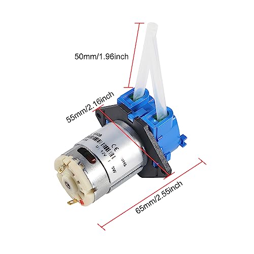 Image of 2Pcs DC 12V Peristaltic Pump DIY Small Liquid Dosing Pump for Aquarium Lab Analytical - Blue
