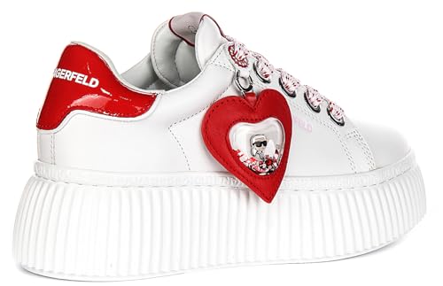 Karl Lagerfeld Creeper Lo Women's Valentine Pendatnt Detail Love Trainers3