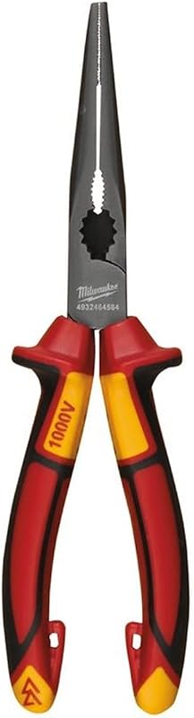 Milwaukee VDE Long Round Nose Pliers 205mm