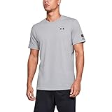 Under Armour Men's Freedom Flag T-Shirt , Steel Medium Heather (035)/Black , XX-Large