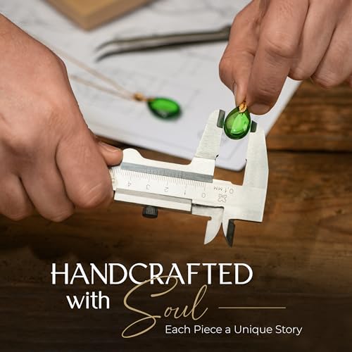 Green Earrings for Women - Lightweight Edgy Semi-Precious Stone Jewelry for Ladies, Gold Plated Silver Leaf Fitting and Leverback Closure, Caribbean Green Amber Dangle Women's Earrings4