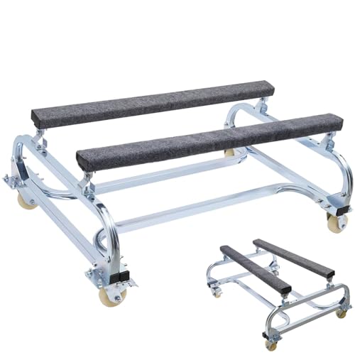 EliteEdge Jet Ski Dolly 1300 LBS Watercraft PWC Dolly with 4 Brake Casters Adjustable Bunks Jet Ski Stand Cart PWC Trailer for Moving Storage and Dock Use