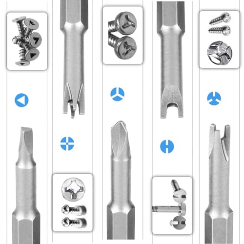 5-Piece Specially Shaped Screwdriver Set including Screwdriver Handle, Special Bit Set, Triangle Screwdriver - Image 3