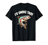 I'd Smoke That Salmon Fishing Funny BBQ Grilling Chef T-Shirt