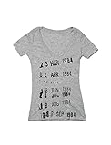 Out of Print Women's Library Stamp T-Shirt Medium Heather Gray