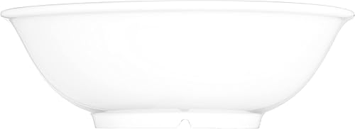 Miniatura 4 de Carlisle FoodService Products Cuenco de plástico reutilizable con pies para el hogar y el restaurante, melamina, 36 onzas, color blanco