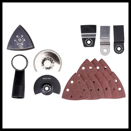 Einhell Multitool TE-MG 350 EQ (350 W, 22.000 tot 40.000 oscillaties p/min, LED-lamp, snelspansluiting, incl. koffer en accessoires) - Afbeelding 6