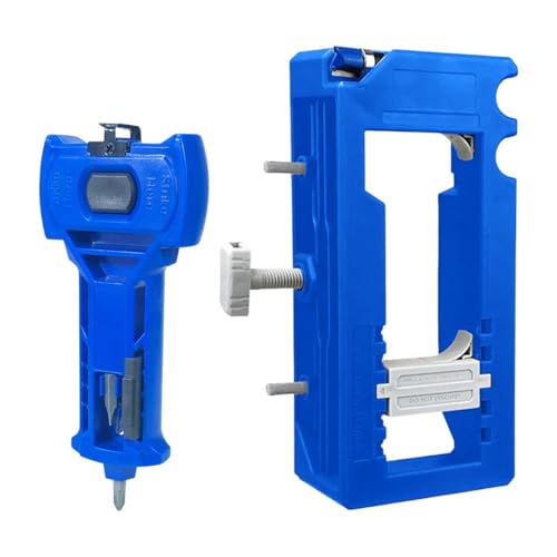 rockible Utensile Manuale per Mortasare Cerniere per Porte, Facile Da Installare, Professionale, Pratico, Portatile, Accessori, Kit di Installazione Cerniere P, Blu