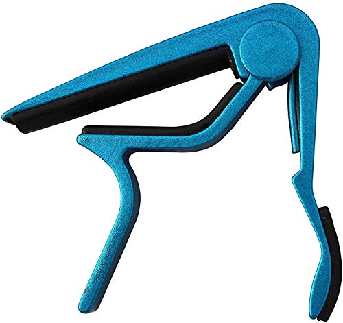 MIKE MUSIC Guitar Capo Black for 6 String Acoustic Electric Guitar Bass Guitar and Ukulele (Guitar Capo B4 blue)