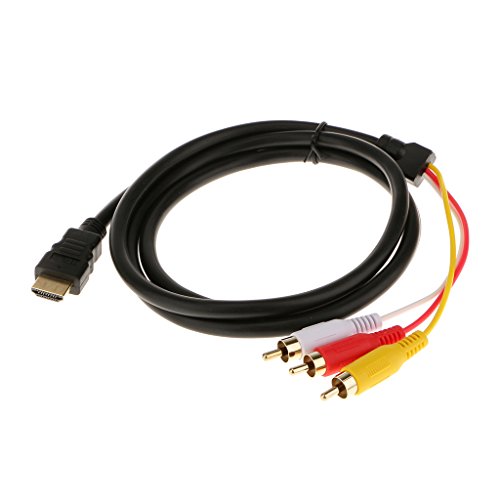 Image of 1.5M HDMI Male to 3 RCA Audio Video AV Component Cable Adapter Gold Plated good